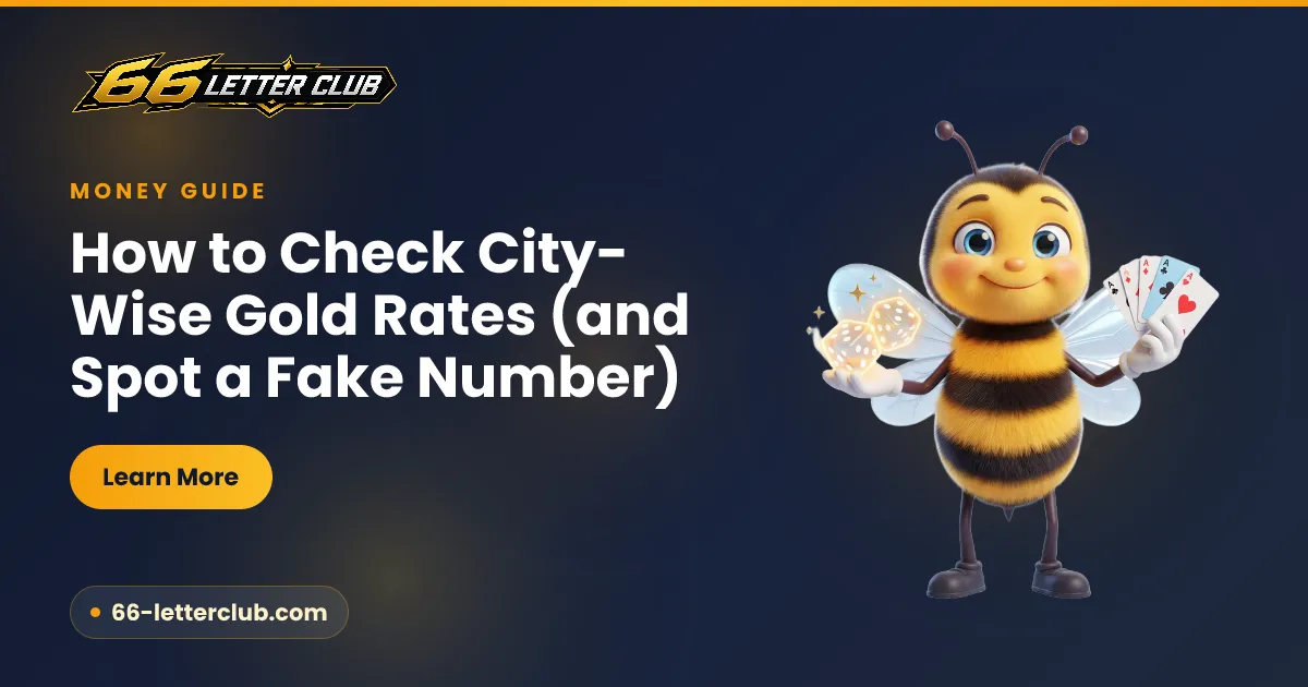 Checking city-wise gold rates and spotting a fake number
