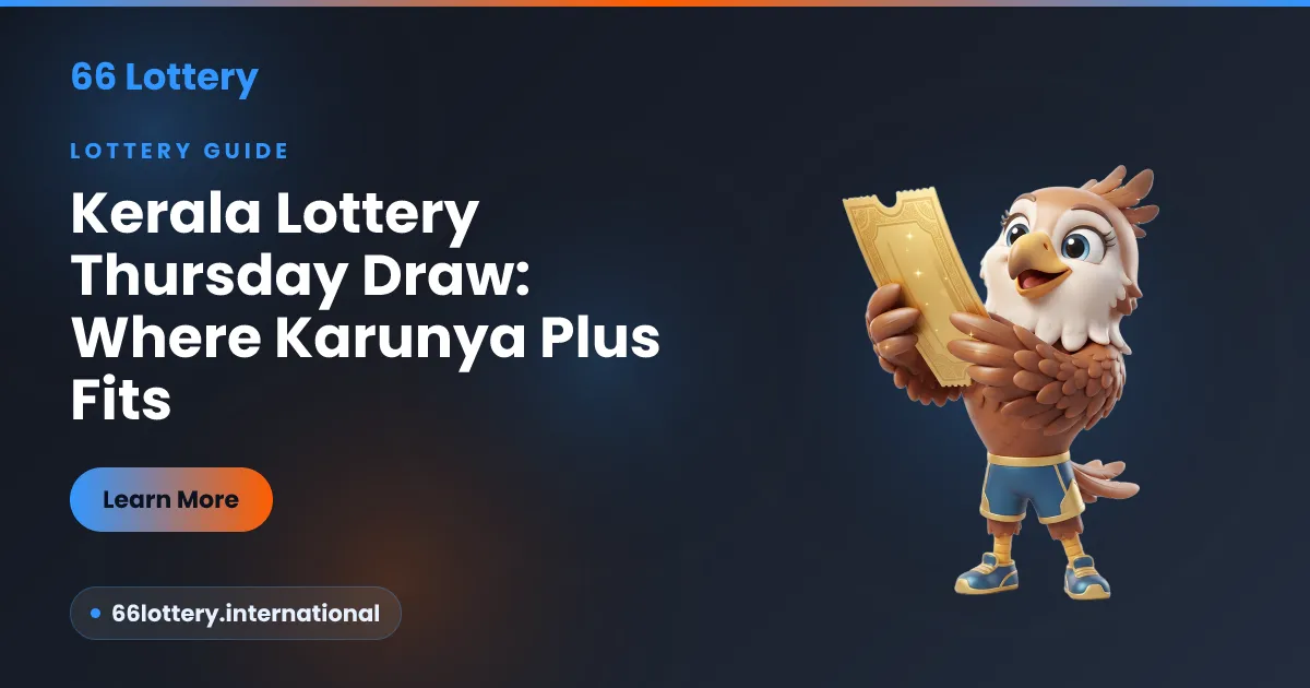 Kerala lottery Thursday draw guide — where Karunya Plus fits in the weekly line-up, a 66Lottery guide