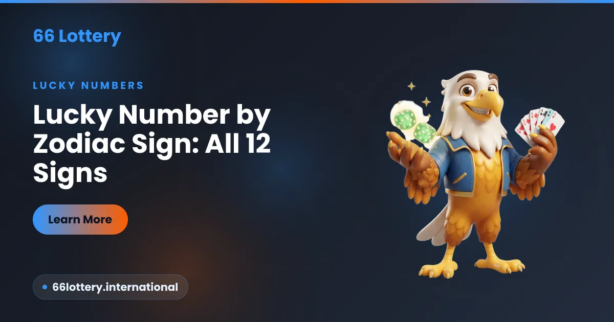 Lucky number by zodiac sign — all 12 signs, a 66Lottery guide