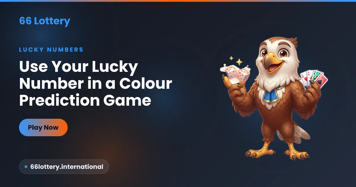 Using your lucky number in the 66Lottery colour prediction game