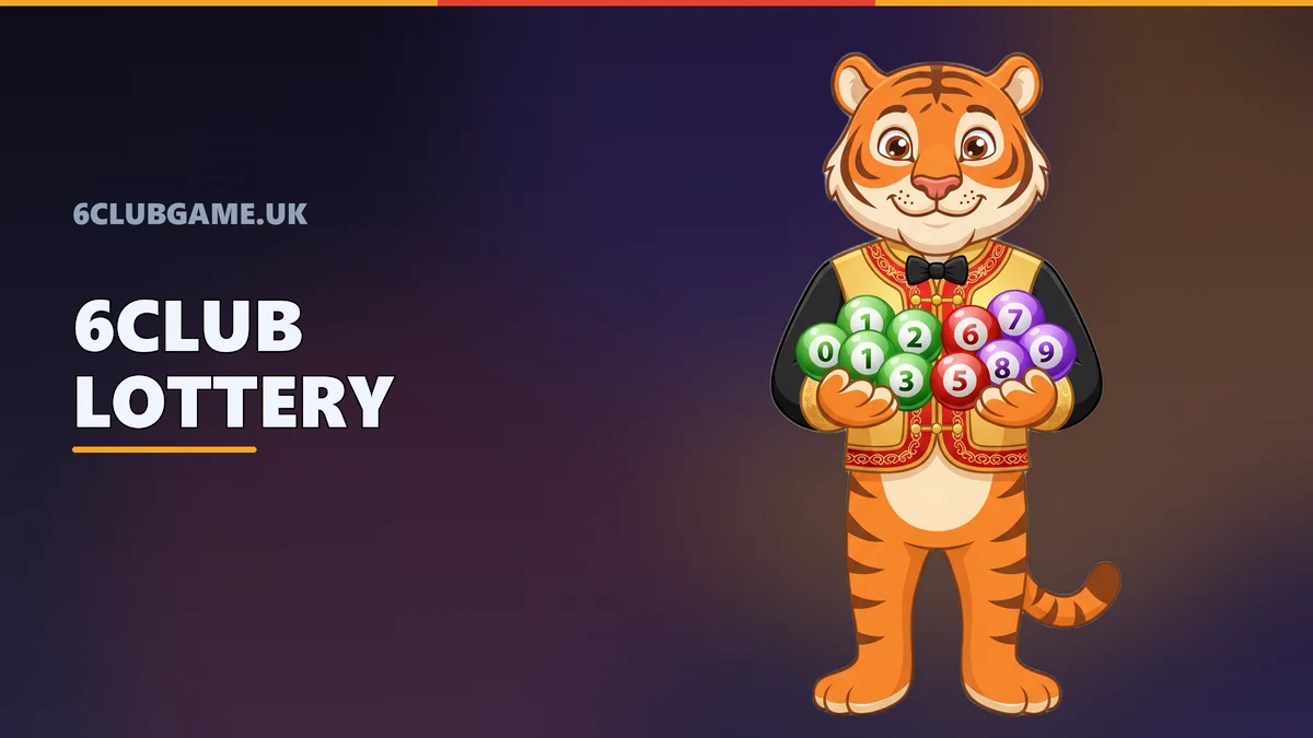 6Club Game lottery mascot with numbered Wingo balls