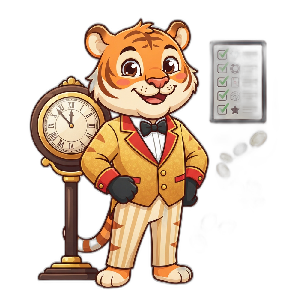 6Club mascot with a clock and withdrawal checklist