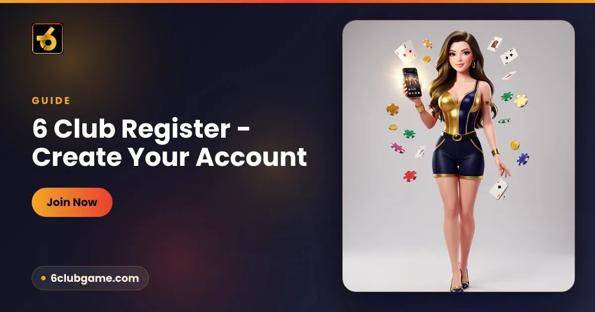6 Club register guide — create your free account in under a minute