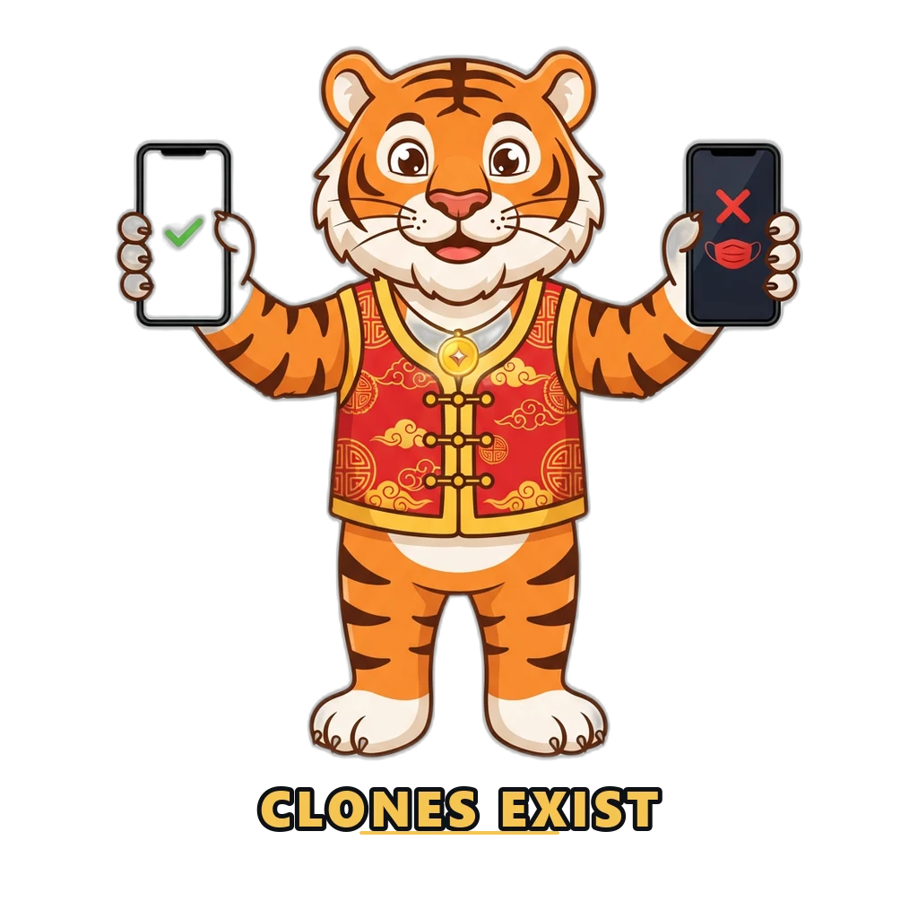 Cloned versions of the app circulate and look identical to the real one