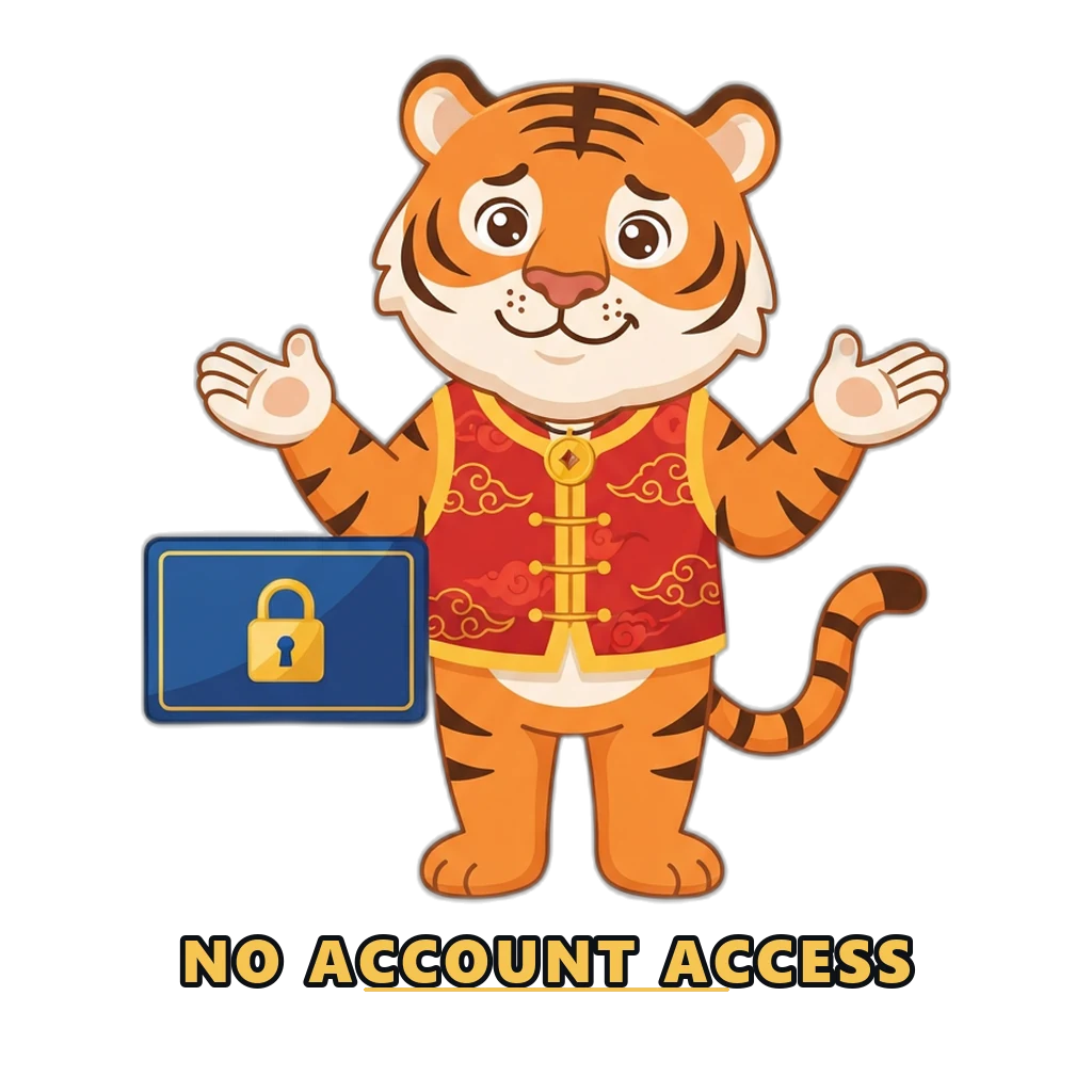 This site cannot access any real account