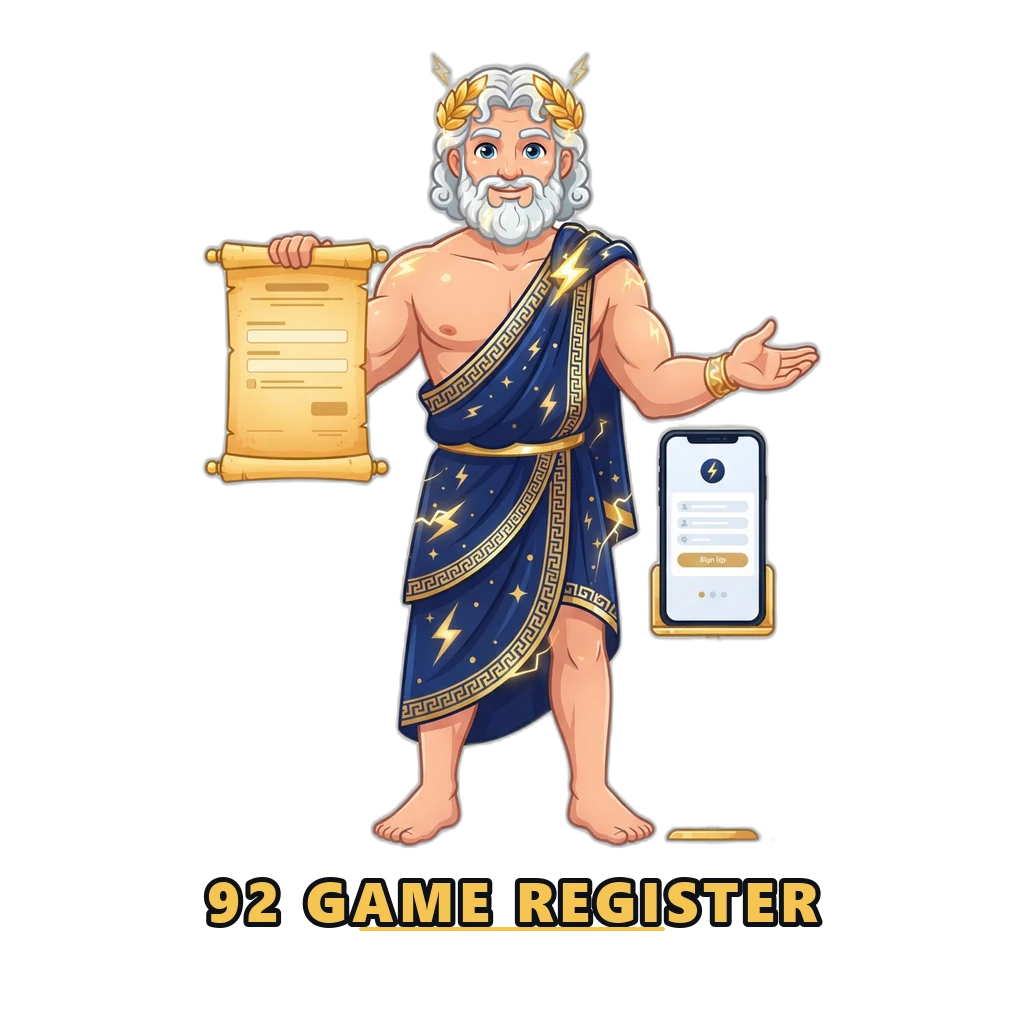 92 Game registration form with phone number and password fields