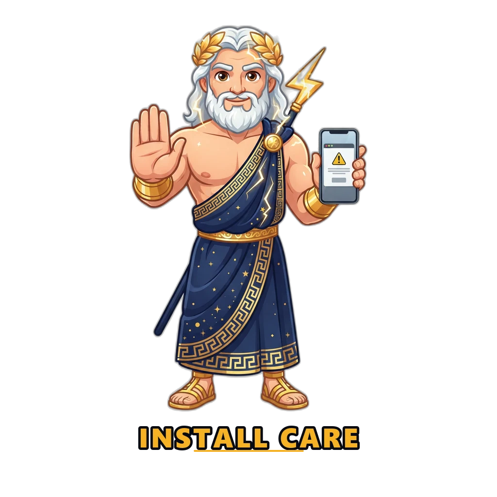 Android install prompt warning a player before a 92 Game apk file is sideloaded