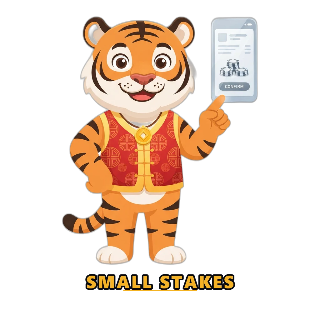 A beginner bet slip with a small stake and a confirm button explained