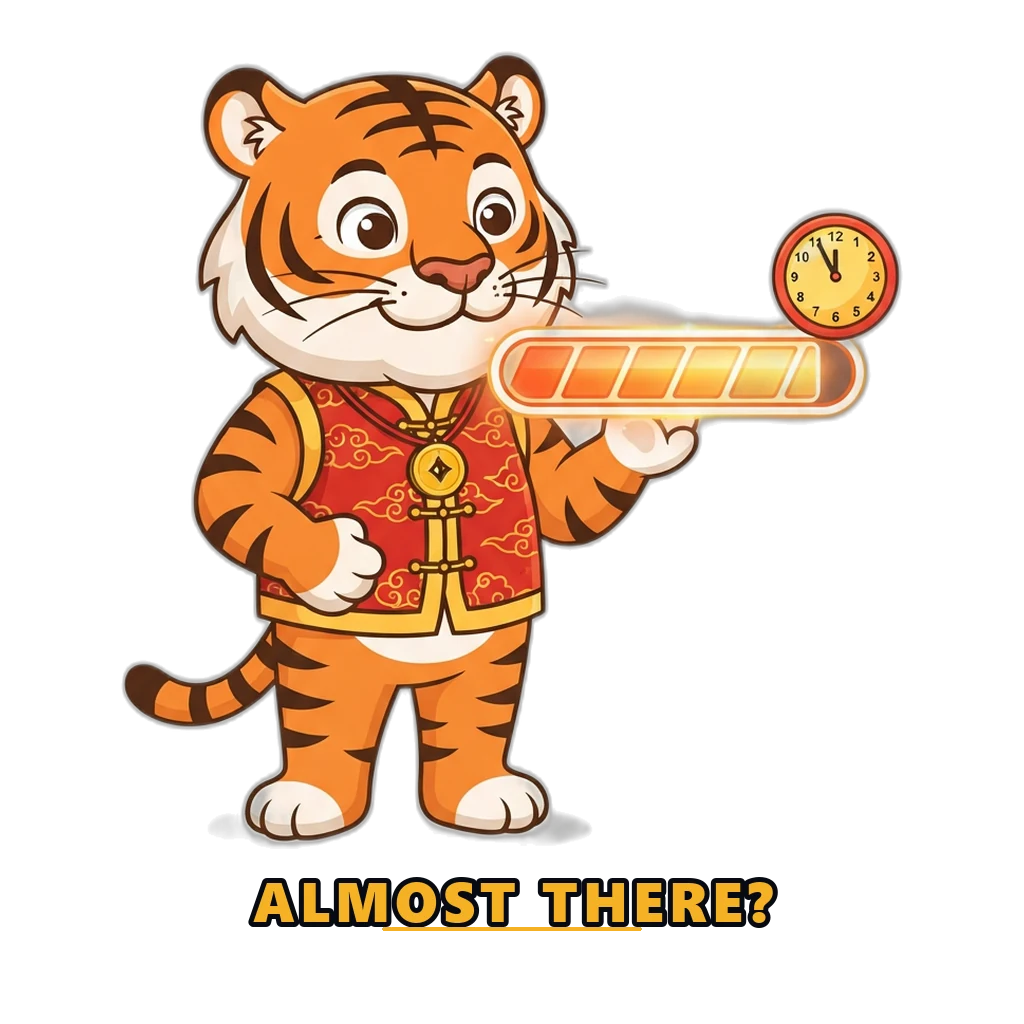 Mascot considering a nearly full VIP progress bar and its cost