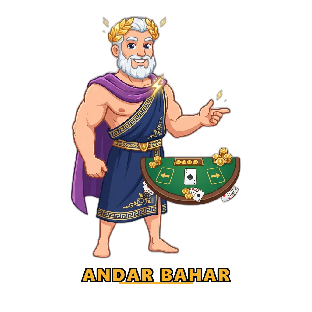 92game andar bahar table layout — middle card aur do betting sides