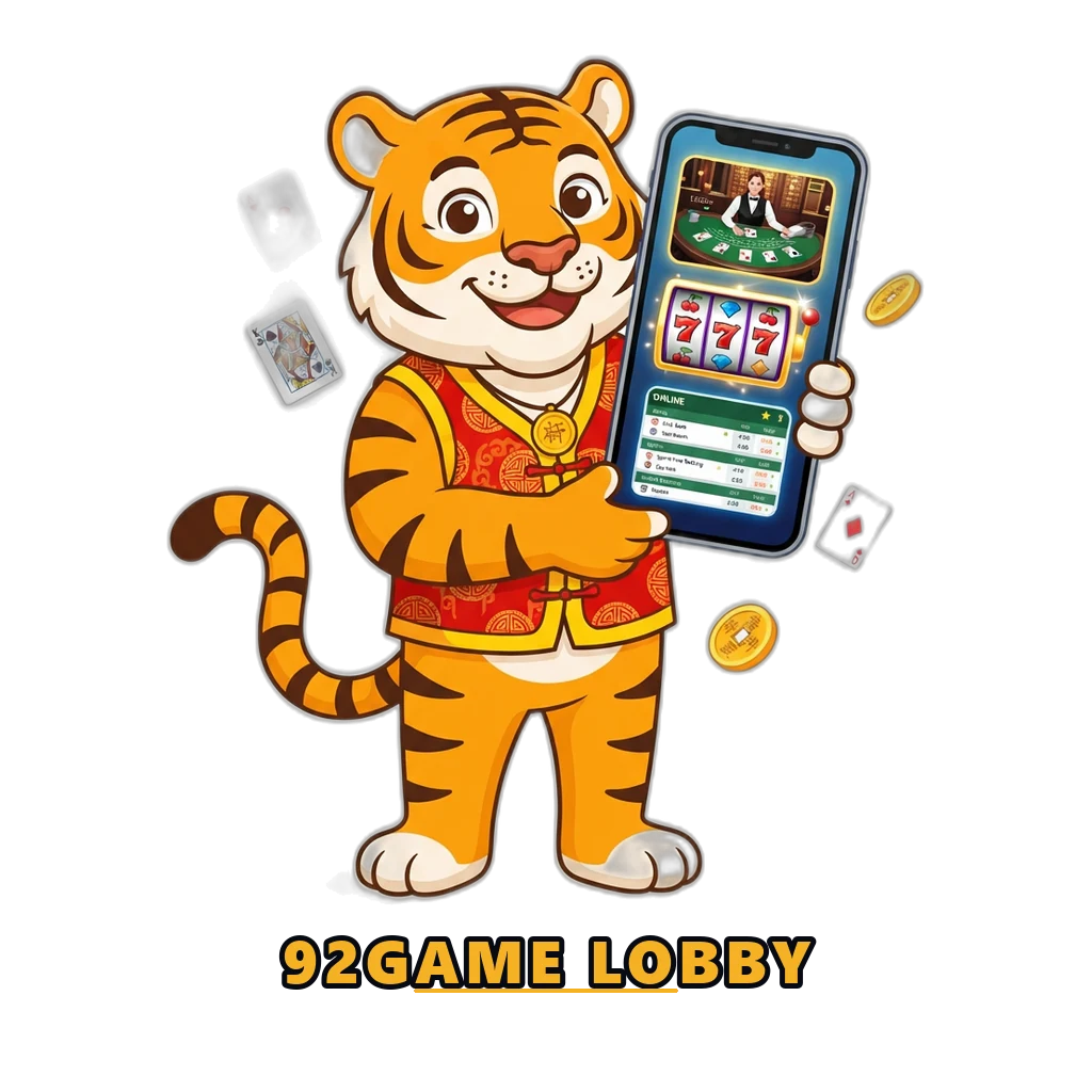 92game lobby overview — live casino, slots aur sportsbook ek mobile screen par