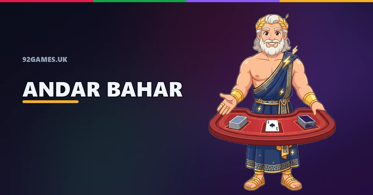 92game andar bahar live table — dealer ke samne do sides par card game