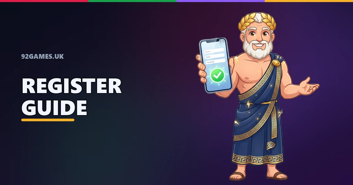 92game register form — mobile screen par account banane ka process
