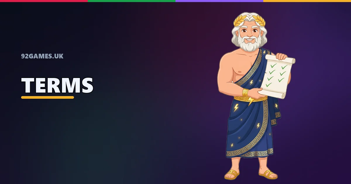 92games.uk terms and conditions — azaad guide ke istemal ke usool