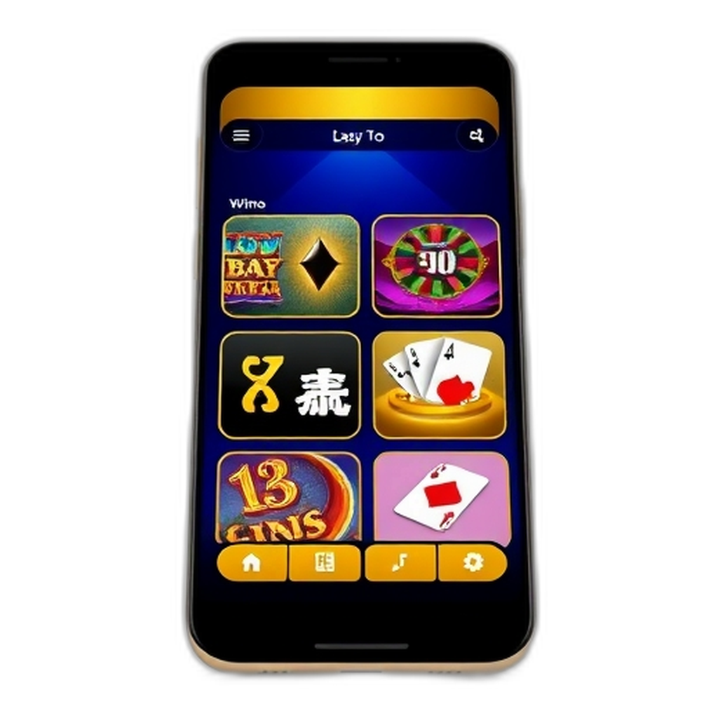 Dark casino-style game lobby on a phone showing Color Prediction, Wingo, Teen Patti and Rummy tiles with gold accents.