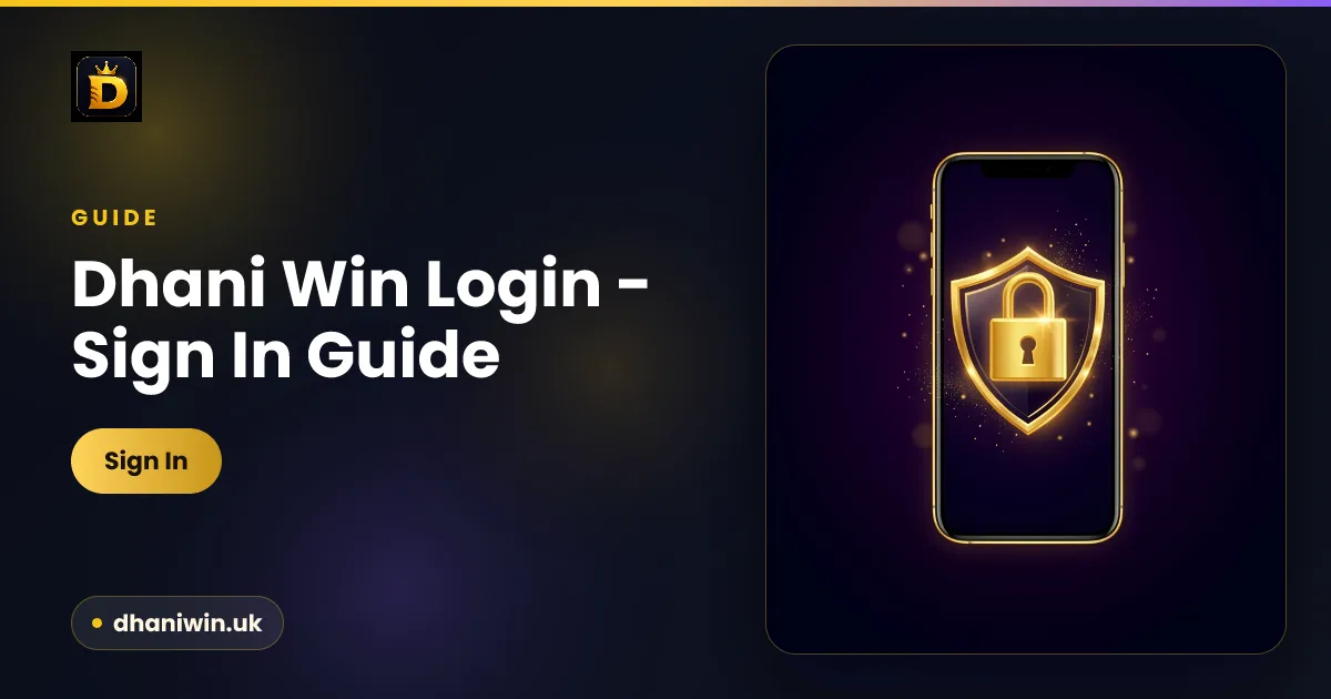 Dhani Win login guide — sign in on any device
