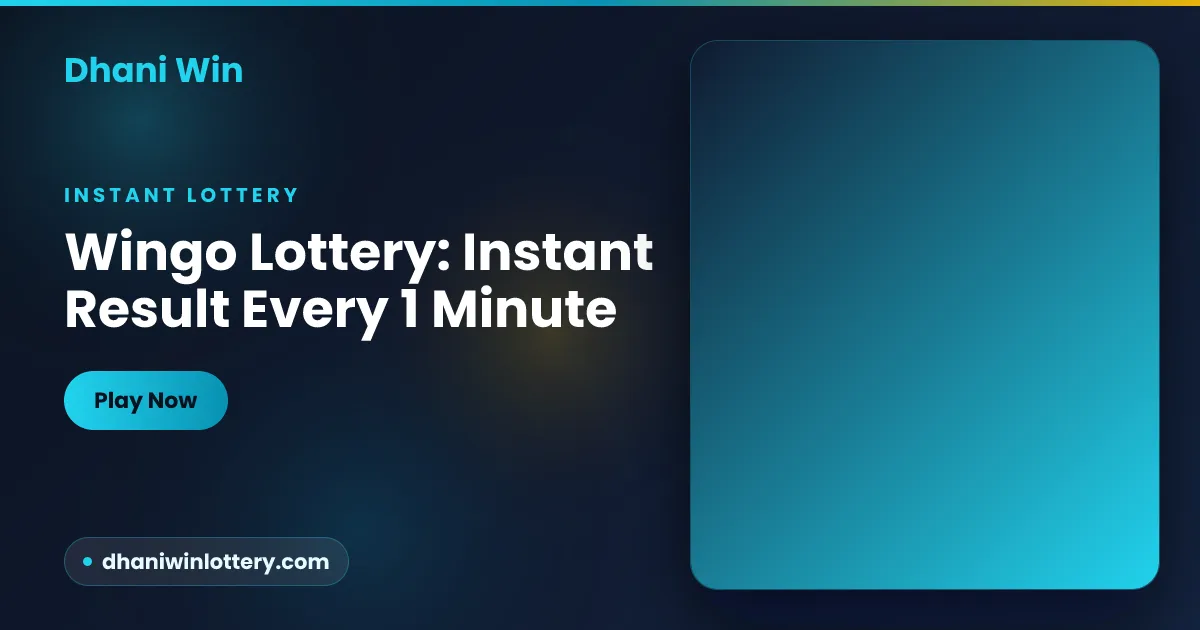 Dhani Win instant lottery-style Wingo game drawing a fresh result every minute in India