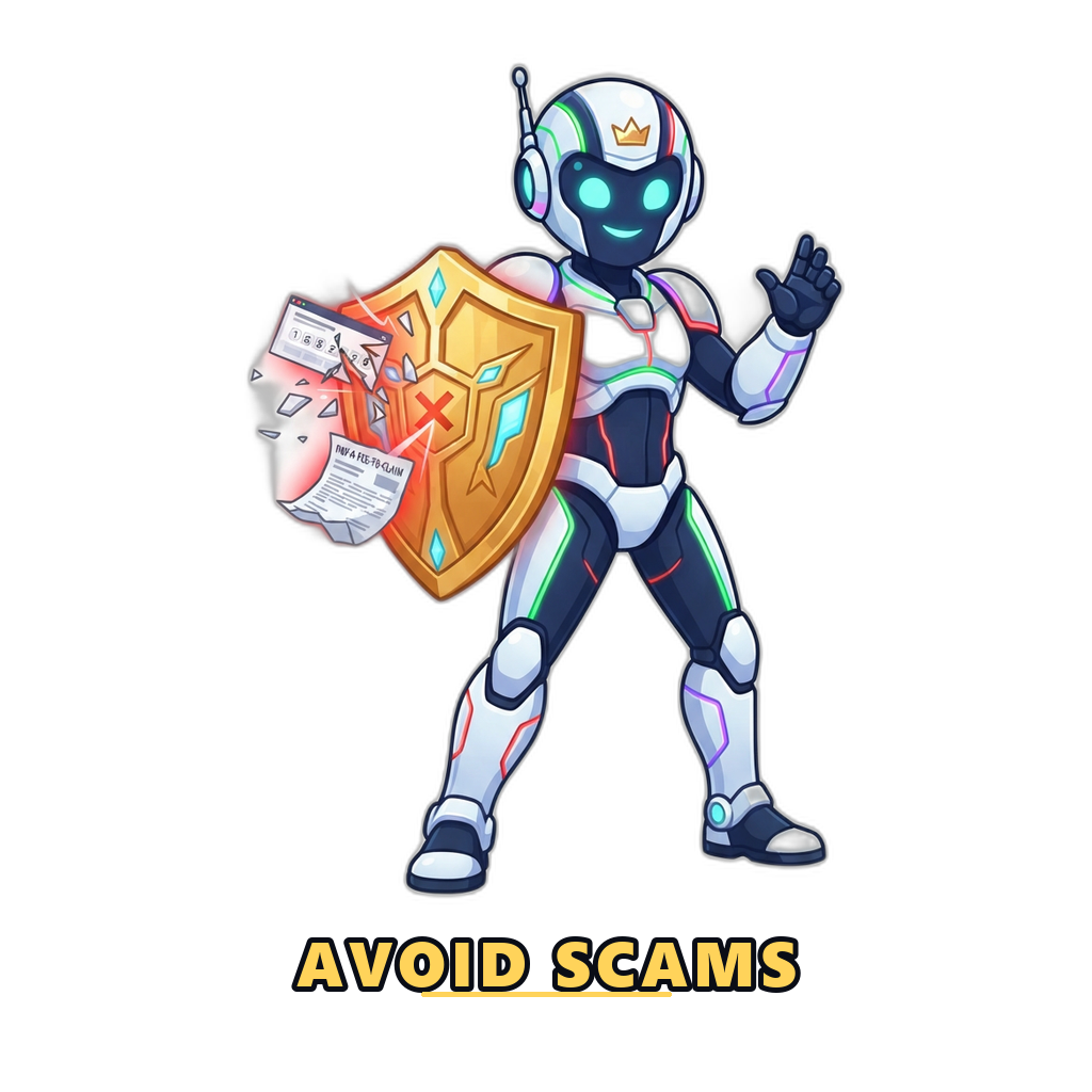 Avoiding fake lottery result lists and prize-claim scams