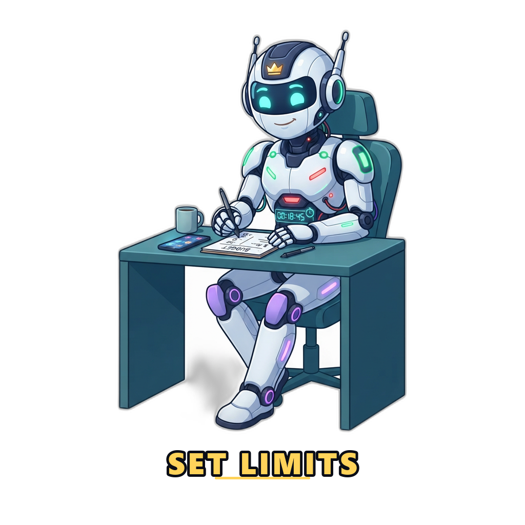 Setting written money and time limits before playing Dhani Win
