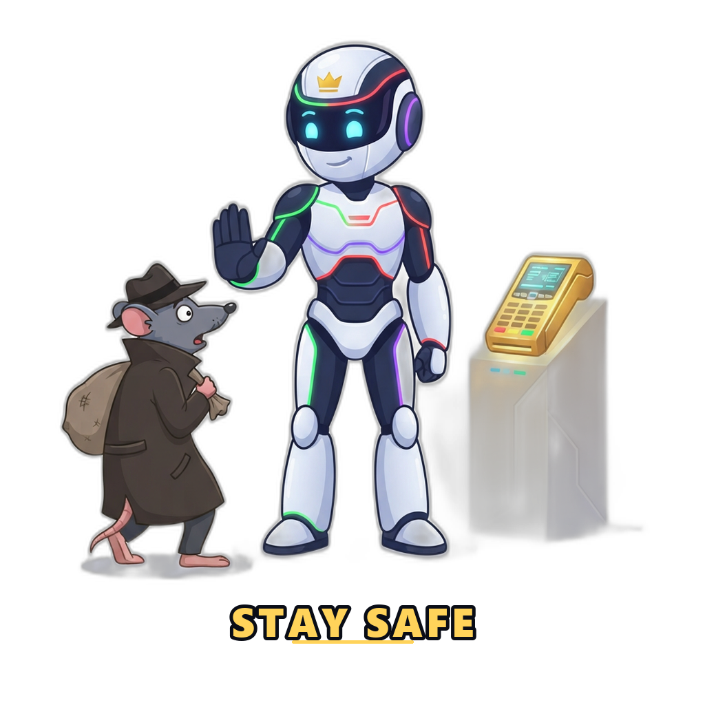 Deposit and withdrawal safety: never pay an agent directly