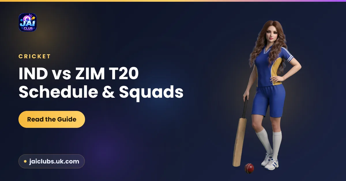 IND vs ZIM T20 Schedule & Squads — Jai Club guide