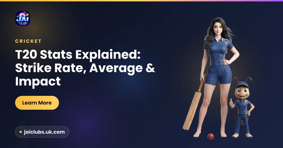 T20 Stats Explained: Strike Rate, Average & Impact — Jai Club guide