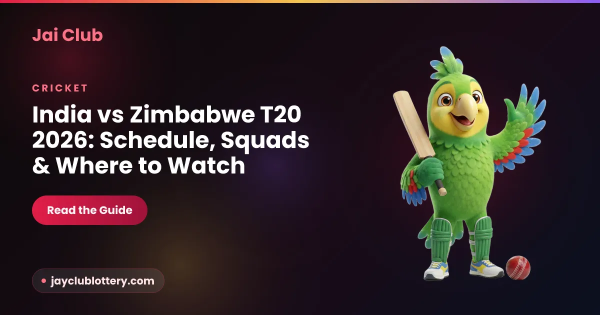 India vs Zimbabwe T20 2026 fan guide — schedule, squads and where to watch on Jai Club