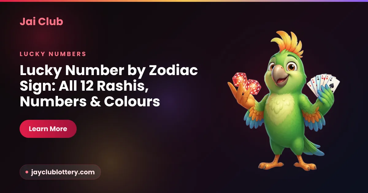 Lucky number by zodiac sign — 12 rashis with numbers and colours on Jai Club