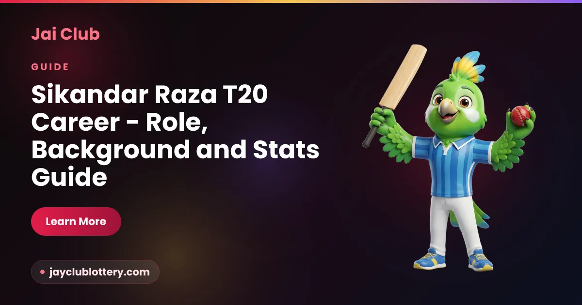 Jai Club guide to Sikandar Raza T20 career, his all-round role for Zimbabwe and how to read his statistics