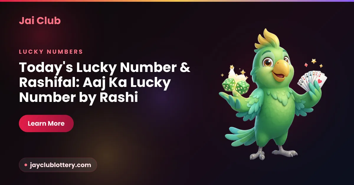 Today's lucky number by rashi — daily rashifal lucky number and colour guide on Jai Club