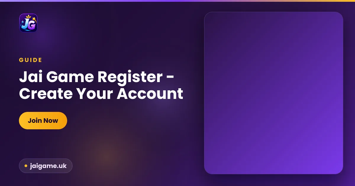 Jai Game register guide — quick account creation with mobile number and invite code