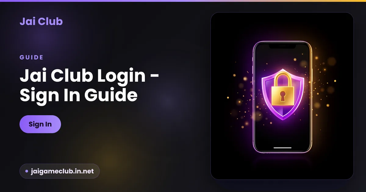 Jai Club login guide — sign in with mobile number and OTP