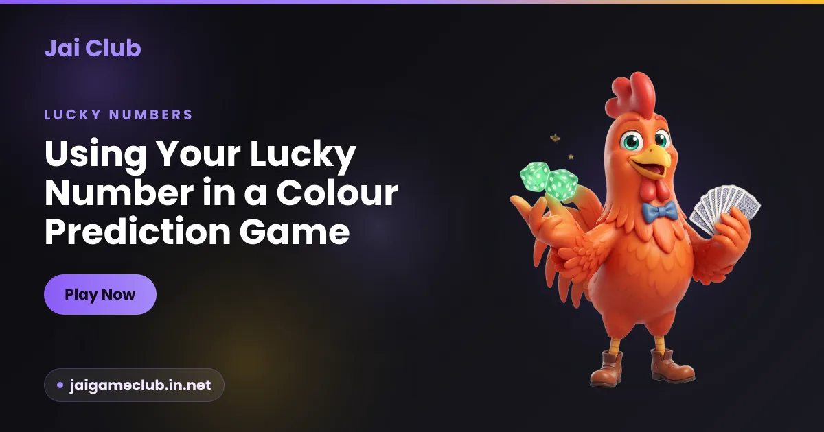 Using your lucky number in a colour-prediction game — Jai Club Wingo