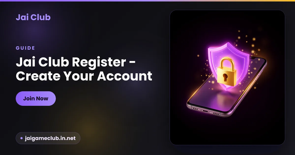 Jai Club register guide — new account walkthrough with mobile number and OTP