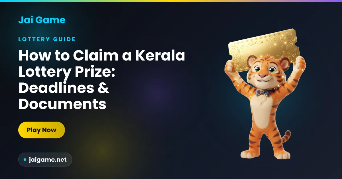Step by step explainer on claiming a Kerala State Lottery prize, required documents and tax deductions, from Jai Game