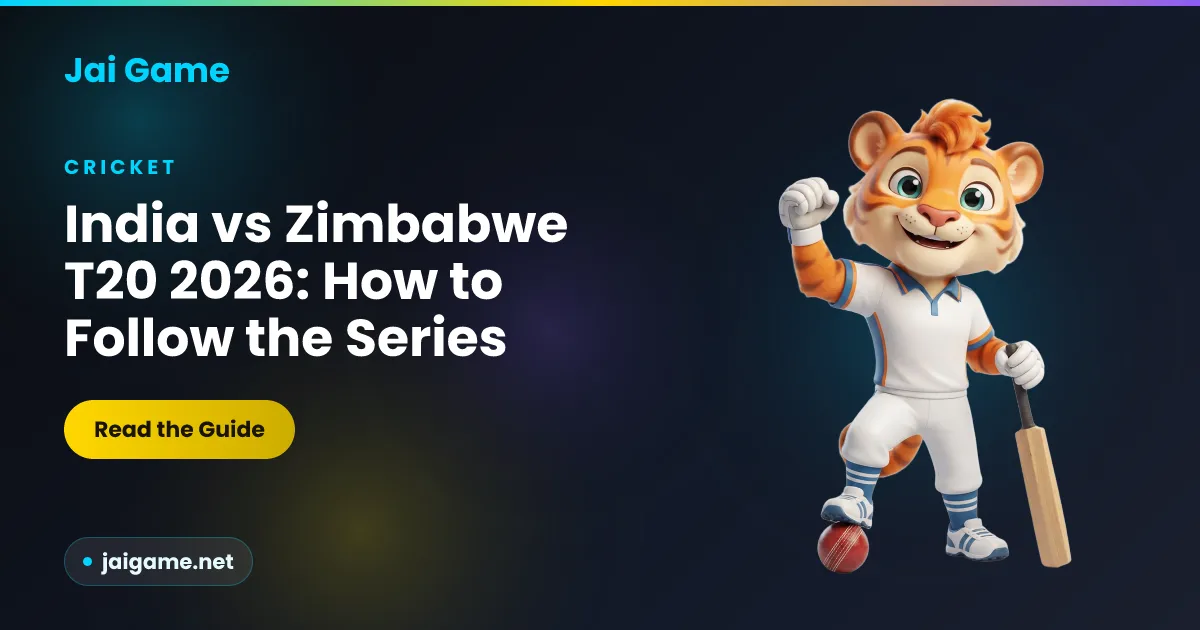 India vs Zimbabwe T20 2026 fan guide to following the series on Jai Game