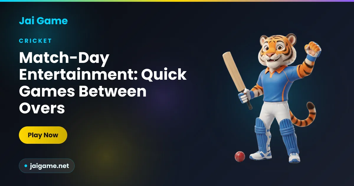 Guide to playing quick one-minute online games responsibly during cricket innings breaks, from Jai Game