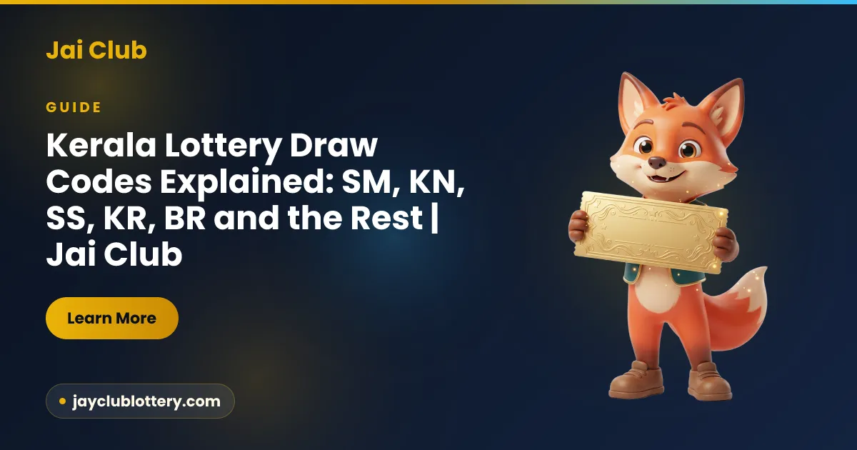 Kerala Lottery Draw Codes Explained: SM, KN, SS, KR, BR and the Rest