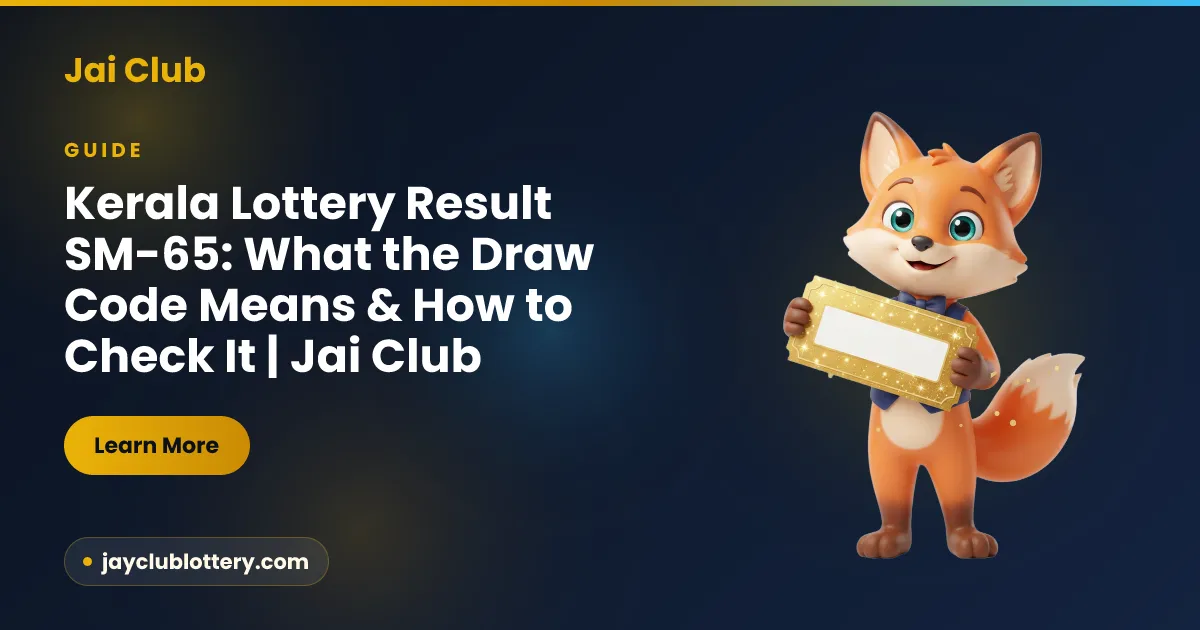 Kerala Lottery Result SM-65: What the Draw Code Actually Means
