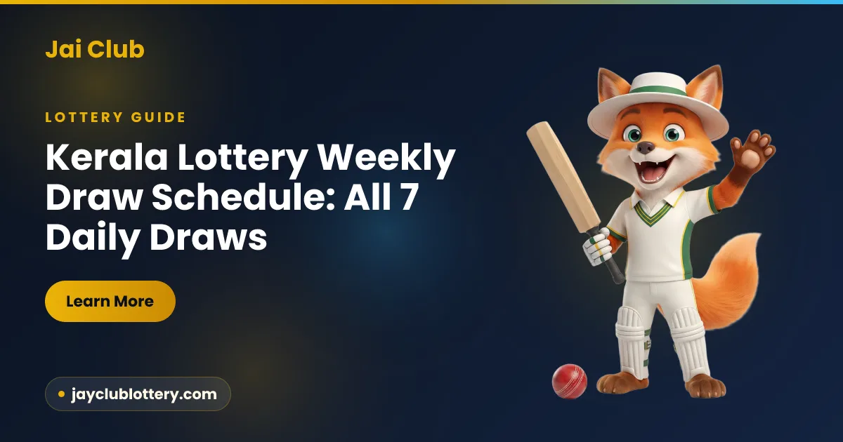 Kerala Lottery Weekly Draw Schedule: All 7 Daily Draws & Timings