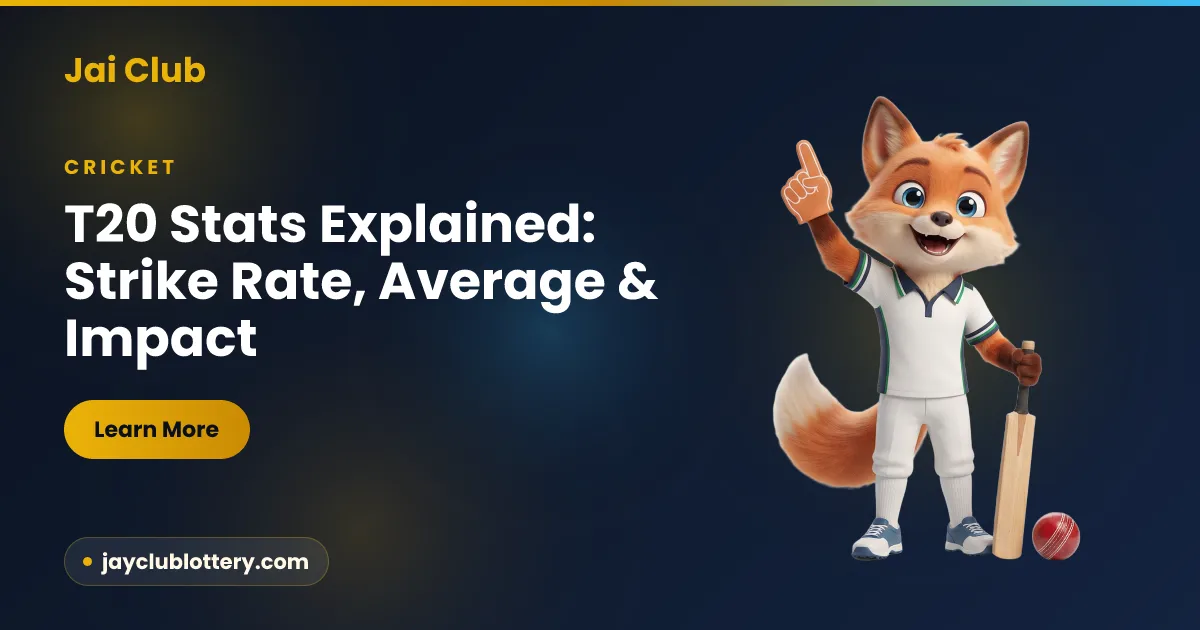 T20 Stats Explained: Strike Rate, Average & Impact