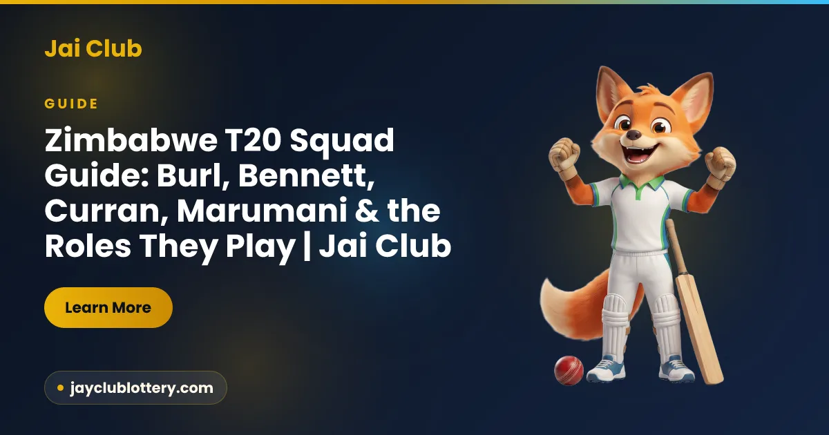 Zimbabwe T20 Squad Guide: Burl, Bennett, Curran, Marumani & the Roles
