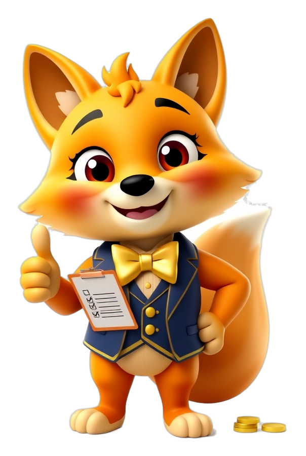 Lottery Game Bonus mascot giving a thumbs up with a bonus checklist