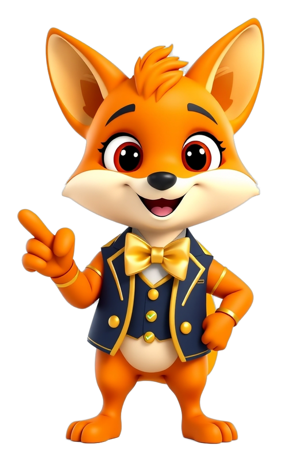 Lottery Game Bonus mascot pointing to the bonus claim steps