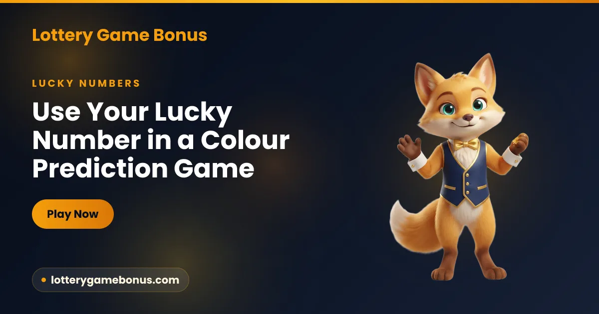 Using your lucky number in a colour prediction game — how a number-and-colour round works on Lottery Game Bonus