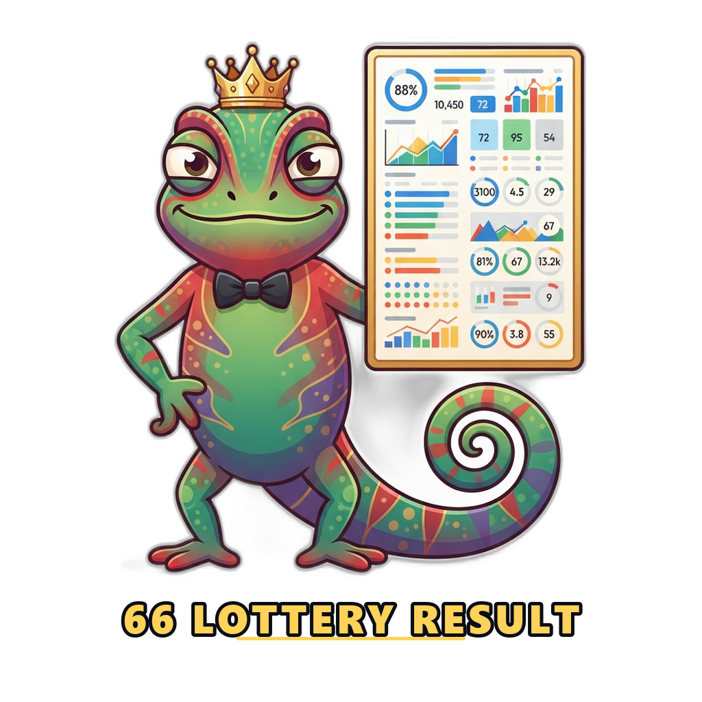 Mascot standing beside a large results board with numbers and colours