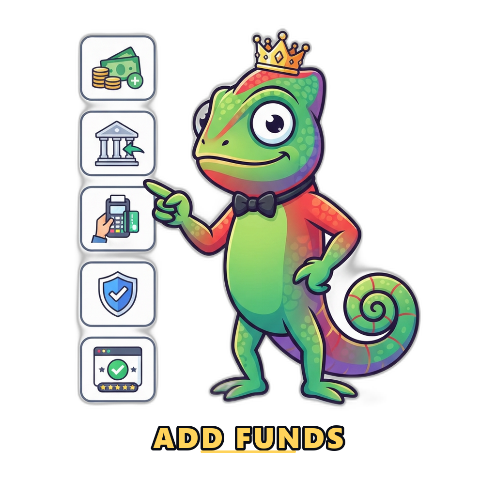 Mascot showing a numbered list of deposit steps