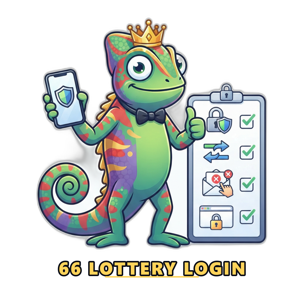 Mascot giving a thumbs up beside a safe login checklist