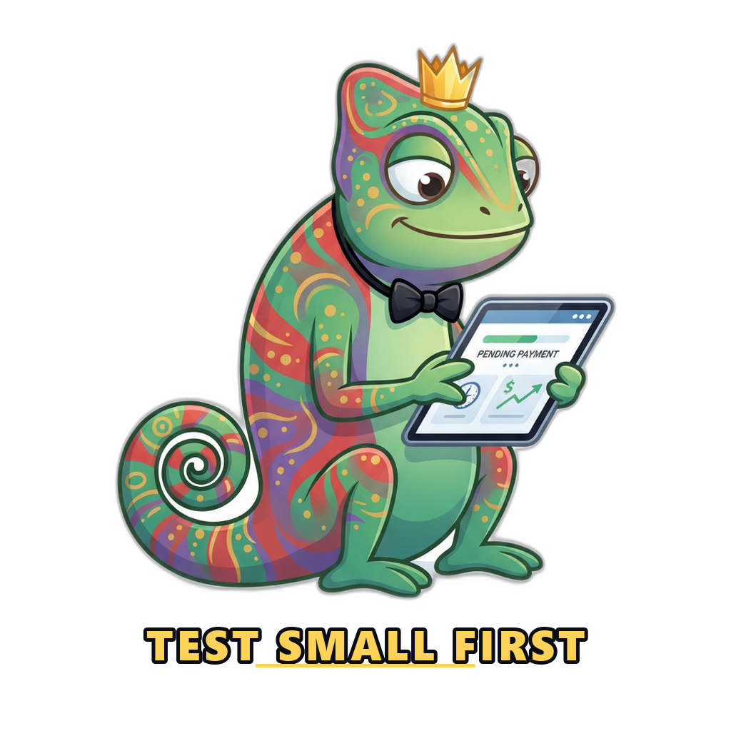 Mascot checking a pending withdrawal status