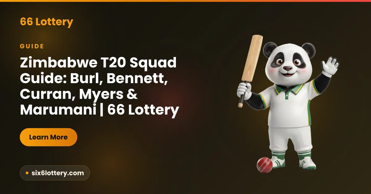 Cricket squad guide illustration showing batting, spin bowling and fast bowling silhouettes arranged as a team line-up card